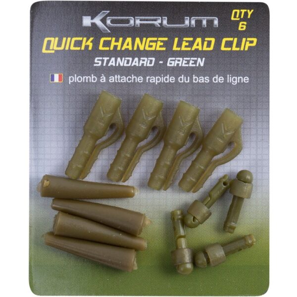 KORUM QUICK CHANGE LEAD CLIPS BROWN