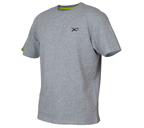MATRIX MINIMAL LIGHT GREY MARL T-SHIRT S