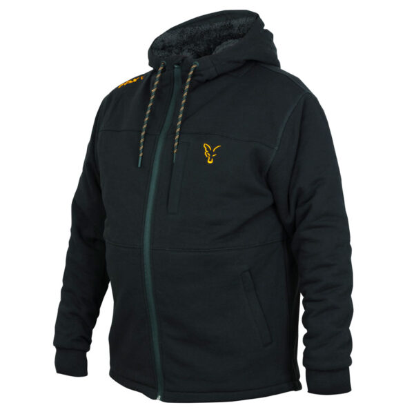 FOX COLLECTION SHERPA HOODY BLACK/ORANGE XXXL