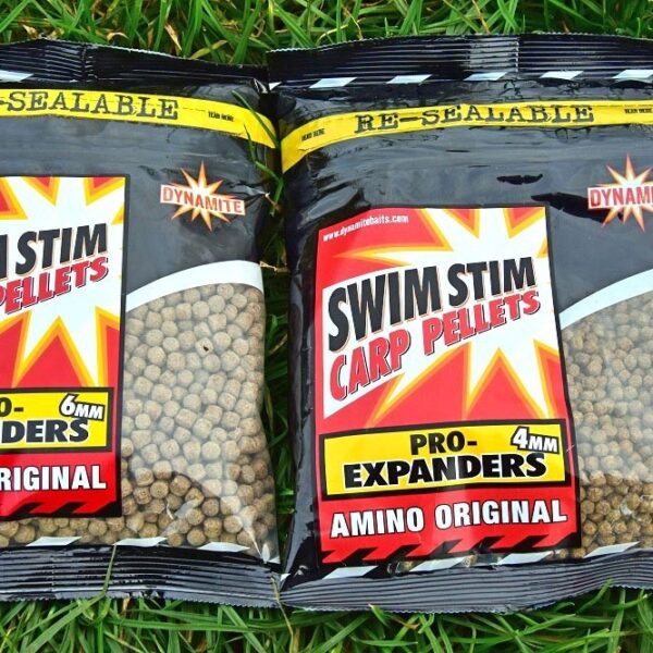 DYNAMITE BAITS SWIM STIM PELLETS PRO-EXPANDERS AMINO ORIGINAL 4MM 350GR
