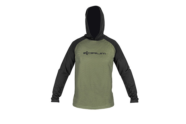 KORUM HOODED DRI-ACTIVE SHIRTS M