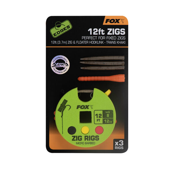 FOX EDGES™ ZIG RIG 8 12LB 12FT X 3