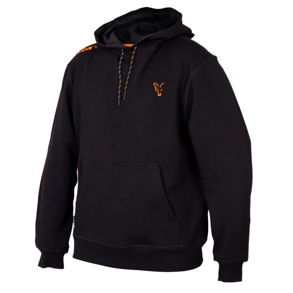 FOX COLLECTION ORANGE & BLACK HOODIE S