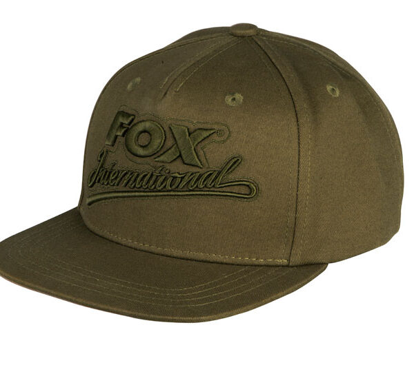 FOX KHAKI FLAT PEAK COLLEGE SNAPBACK