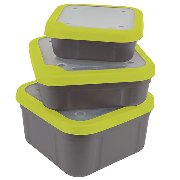 MATRIX BAIT BOX GREY LIME PERFORATED LIDS 3.3PT