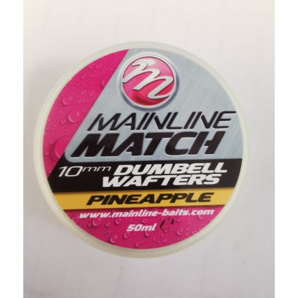 MAINLINE PINEAPPLE DUMBELL WAFTERS YELLOW 10MM