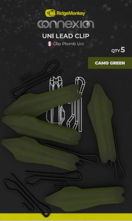 RIDGEMONKEY CONNEXION UNI LEAD CLIP SILT CAMO GREEN