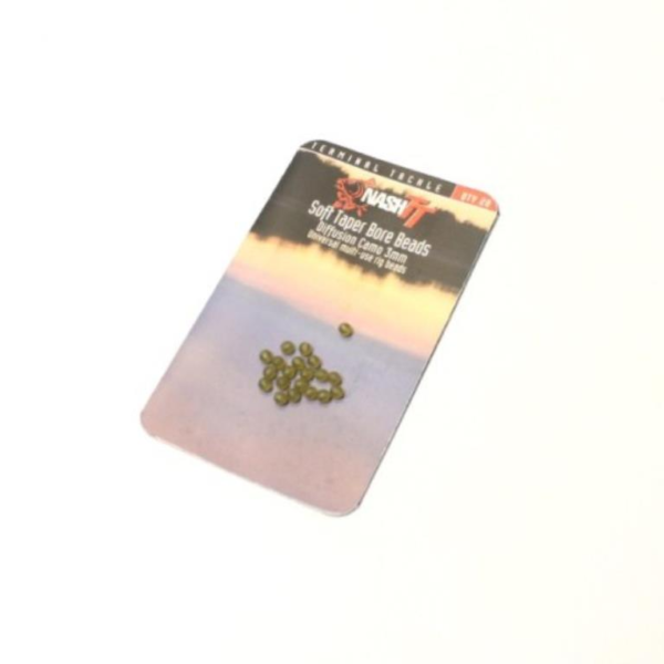 NASH SOFT TAPER BORE BEADS 3MM