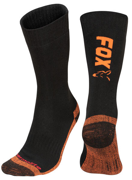 FOX COLLECTION SOCKS BLACK/ORANGE THERMOLITE LONG SOCK 6-9 (40-43)