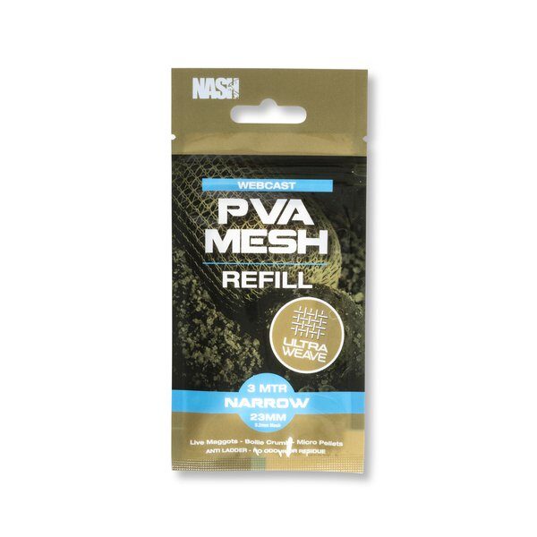NASH WEBCAST ULTRA WEAVE PVA REFILLS NARROW (23MM X 3MT)