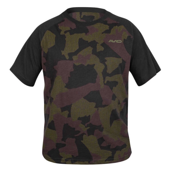 AVID CARP DISTORTION CAMO LITE T-SHIRT XXL