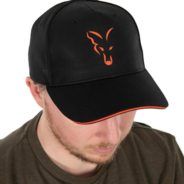 FOX COLLECTION BASEBALL CAP BLACK & ORANGE