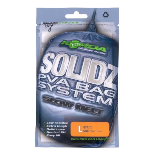 KORDA SOLIDZ SLOW MELT PVA BAG L