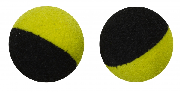 STARBAITS TWO TONES BALLS 14MM NOIR&JAUNE