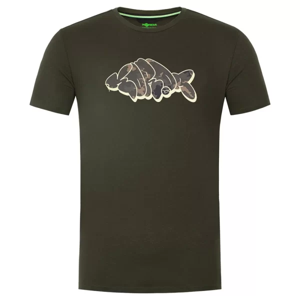 KORDA OUTLINE TEE DARK OLIVE XXL
