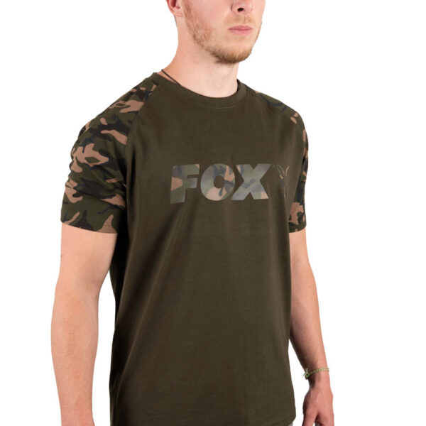 FOX CAMO/KHAKI CHEST PRINT T-SHIRT XXL