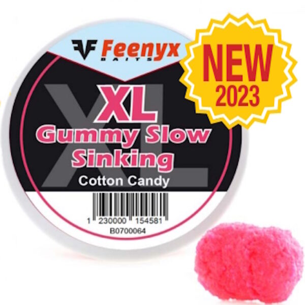 FEENYX GUMMY XL SLOW SINKING COTTON CANDY