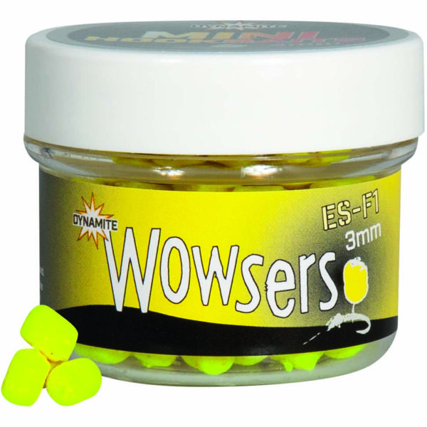 DYNAMITE BAITS WOWSERS MINI HOOKBAITS YELLOW ES-F1 3MM