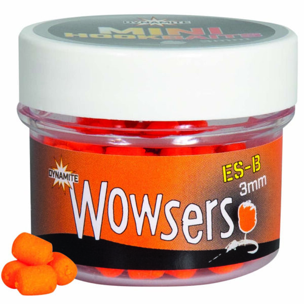 DYNAMITE BAITS WOWSERS MINI HOOKBAITS ORANGE ES-B 3MM