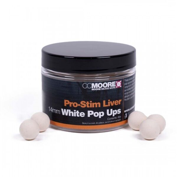 CCMOORE PRO-STIM LIVER POP UPS WHITE 14 MM