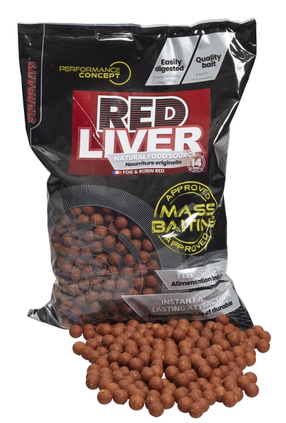 STARBAITS PC MASS BAITING RED LIVER 3KG. 20MM