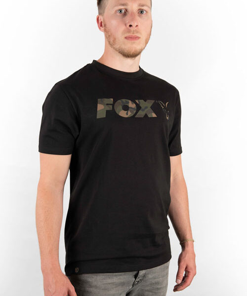 FOX BLACK/CAMO CHEST PRINT T-SHIRT XXXL