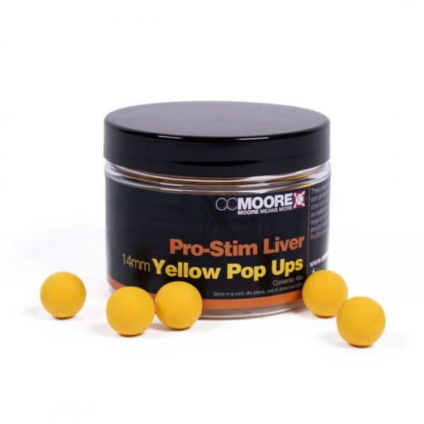CCMOORE PRO-STIM LIVER POP UPS YELLOW 14 MM