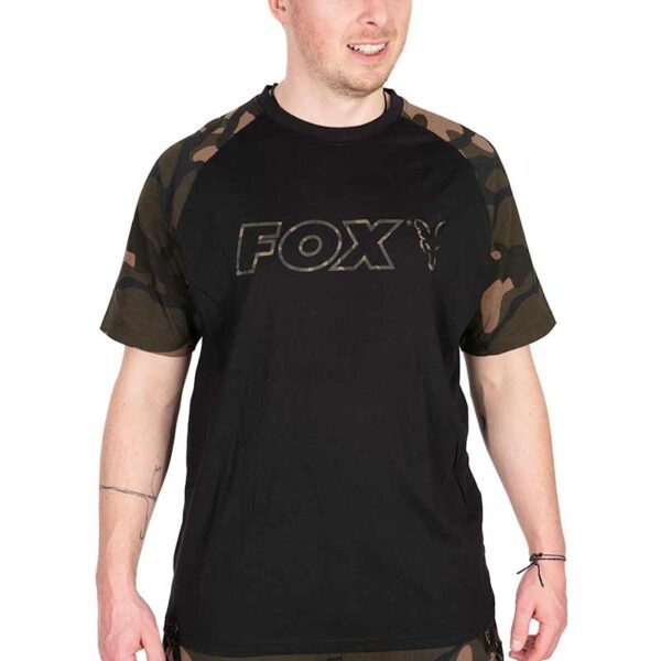 FOX BLACK/CAMO OUTLINE T-SHIRT XXXL