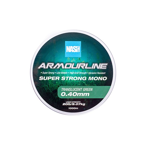 NASH ARMOURLINE SUPER STRONG MONO GREEN 20LB/0.40MM 1000MT