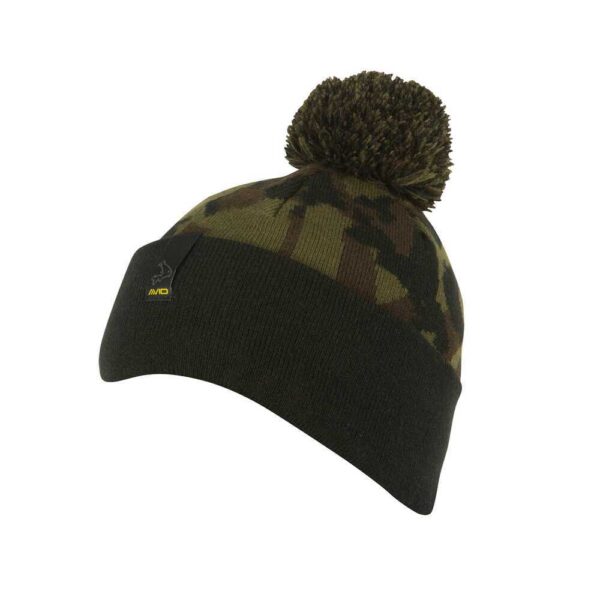 AVID CARP BLACK AND CAMO BOBBIE HAT