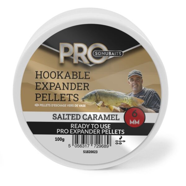 SONUBAITS PRO HOOKABLE EXPANDER PELLET SALTED CARAMEL 6MM