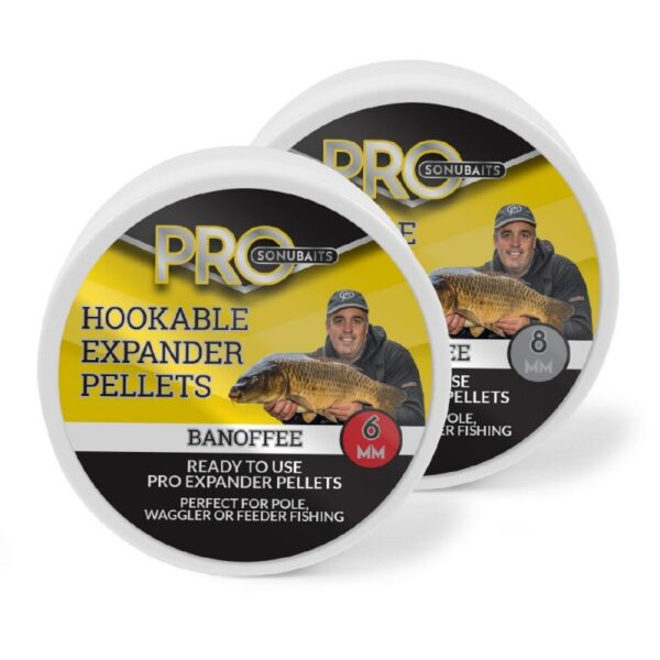 SONUBAITS PRO HOOKABLE EXPANDER PELLET BANOFFEE 6MM