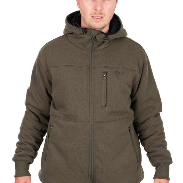 FOX COLLECTION SHERPA JACKET GREEN & BLACK S