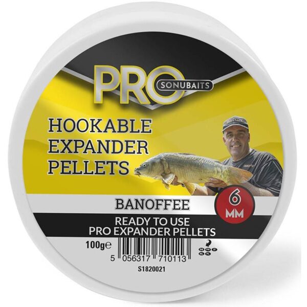 SONUBAITS PRO HOOKABLE EXPANDER PELLETS BANOFFEE 4MM