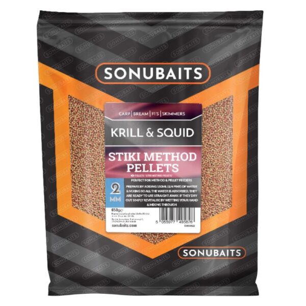 SONUBAITS KRILL&SQUID STIKI METHOD PELLETS 4MM
