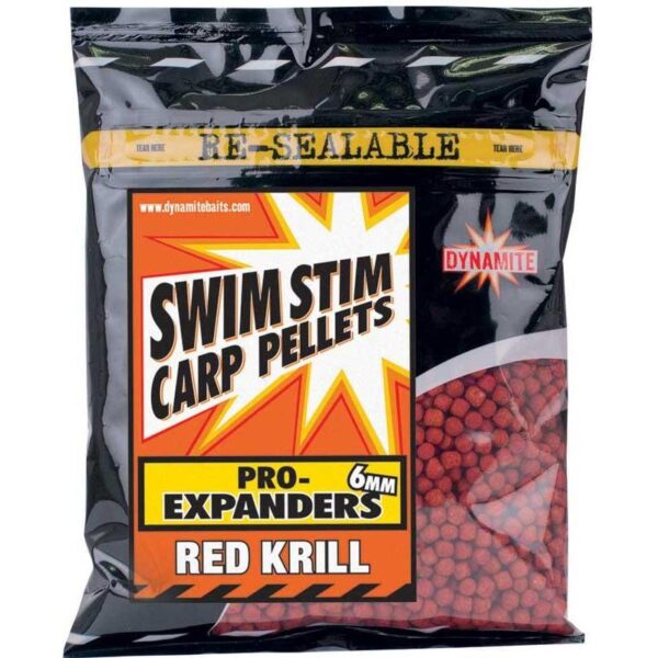 DYNAMITE BAITS SWIM STIM RED KRILL PRO-EXPANDER PELLETS 6MM 200GR.