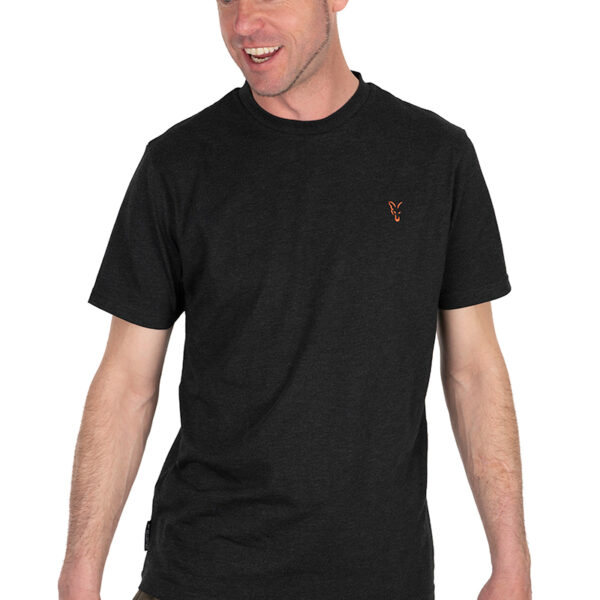 FOX COLLECTION T BLACK & ORANGE XXL