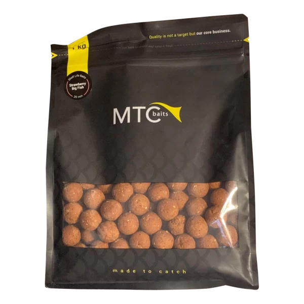 MTC BAITS SHELF LIFE STRAWBERRY BIG FISH 20MM 1KG