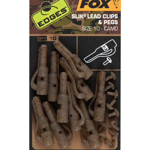 FOX EDGES™ CAMO SLIK LEAD CLIP & PEGS