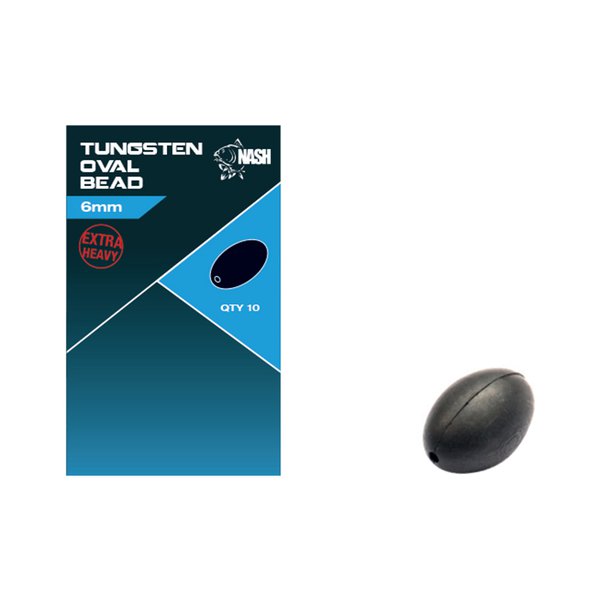 NASH TUNGSTEN OVAL BEAD 6MM