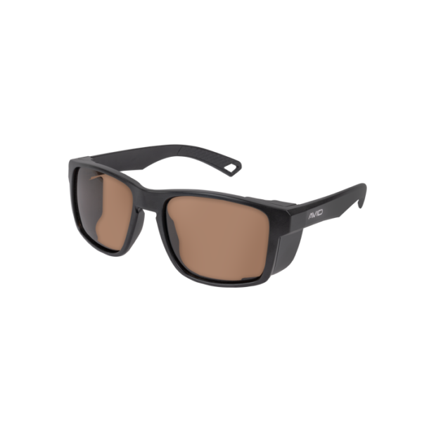 AVID CARP SEETHRU BLINKER POLARISED SUNGLASSES BROWN LENS