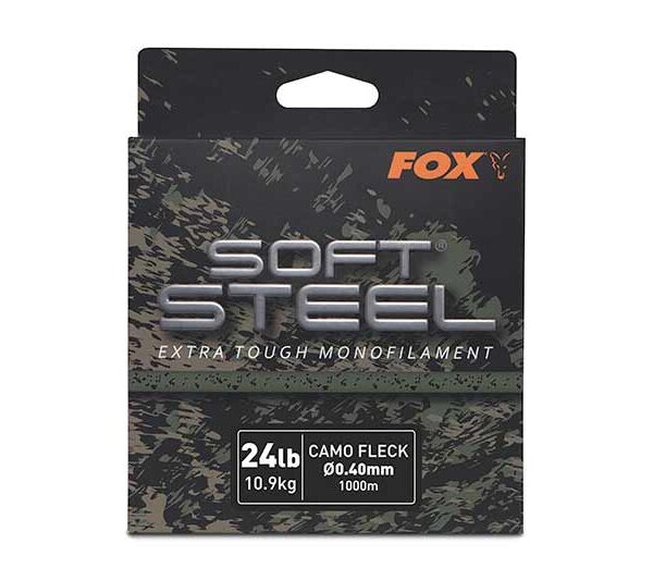 FOX SOFT STEEL FLECK CAMO MONO 24LB(10.9KG) 0.40MM 100MT