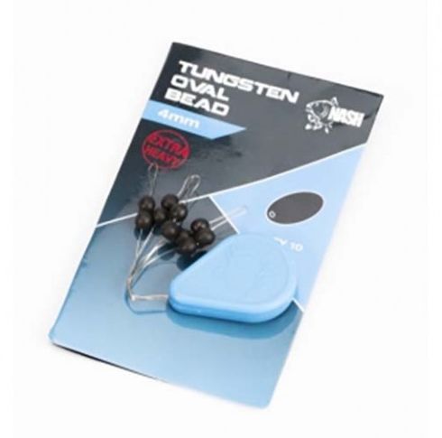 NASH TUNGSTEN OVAL BEAD 4MM